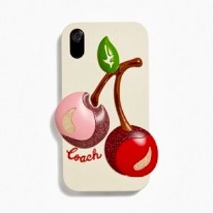 NWT Coach Oversized 3D Cherry 🍒 iPhone XR Case